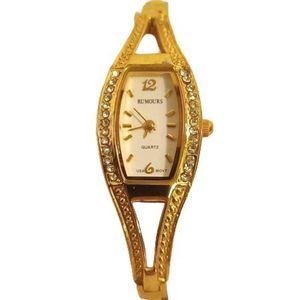 Rumors Gold Tone Quartz Women's Wrist Watch